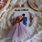Purple Dress Eternal Love Loop Embroidery Gift