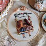 Friends Forever Embroidery Handmade Gift