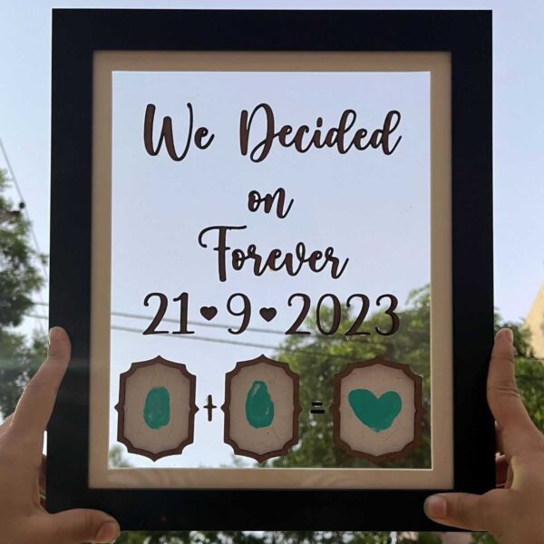 Customised Thumbprint Sign Wedding Frame